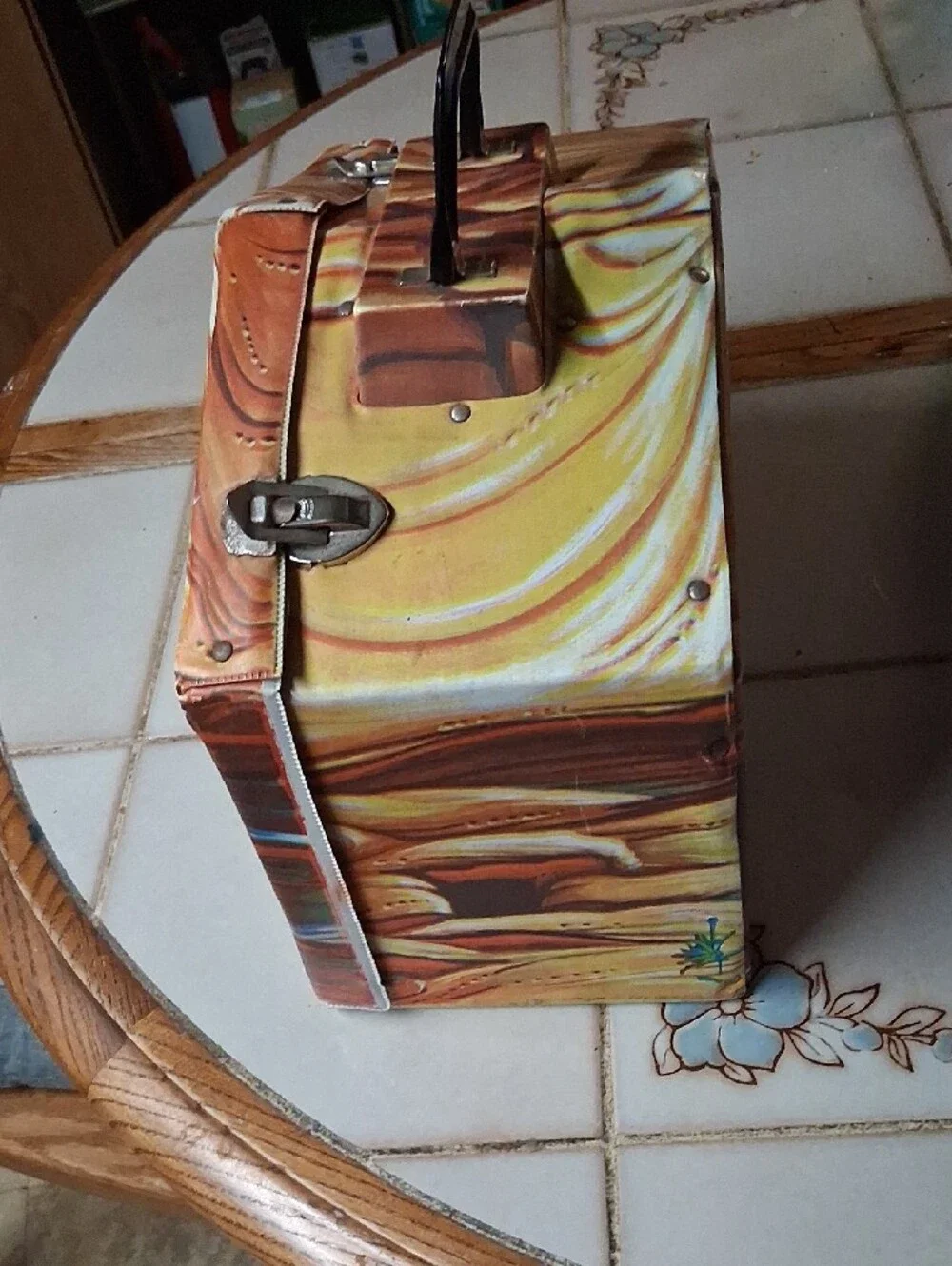 Troll House Decorative Storage Box - Brown Orange.